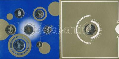 2000. "Magyarország Pénzérméi" 1Ft-100Ft 7klf db + 200Ft "Millenium", szettben T...