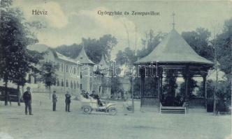 Hévíz György-ház, zenepavilon és automobil