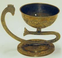 Dekoratív réz mécsestartó 8cm magas