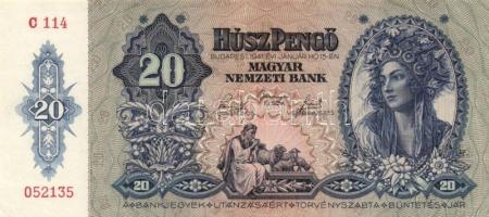 1930-46. 10P + 20P (2x) kétféle + 50P + 500P + 10.000.000MP + 10.000BP + 100.000BP + 10.000AP (2x) T...