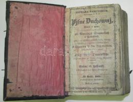 Cithara Sanctorum Pisné Duchownj, Staré y Nové... Knéze Giřjka Tranowského.., Pest, 1868. Bucsánszky, ellegzetes „Szlovák Biblia” kötésben: bordázott egészbõr, díszes rézborítású kötéstáblákkal, rézcsatokkal (2 kapocs hiányzik) 1246p. Hozzákötve: Modlitby Nábozné... 110p / Slovakian Bible