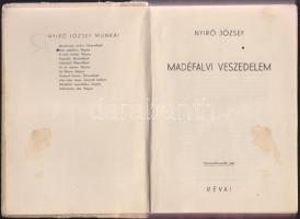 Nyírő József: Madéfalvi veszedelem, 1939. Révai Kiadó, kiadói félhalinakötésben