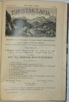 1901 Turisták Lapja. Folyóirat a turistaság és honismeret terjesztésére. XIII. évfolyam félvászon kötésben, benne Tátrai és Erdélyi cikkekkel, illusztrációkkal.