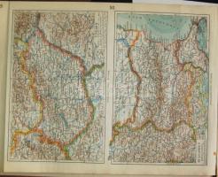 cca 1950 Német gazdasági és politikai világatlasz