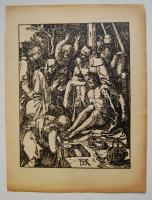 cca 1900 2db Albrecht Dürer: fametszet-papír, 25x33cm