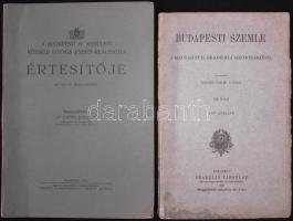 1927 Budapesti Szemle + A Budapesti Községi Eötvös József Reáliskola értesítője