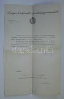 1941 Hómann Bálint vallás- és közoktatásügyi miniszter aláírása kinevezési okiraton