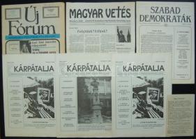 1988-1990 A rendszerváltás sajtója 6 db újság és kiadvány