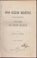 Jókai Mór: A jövő század regénye I. kötet. Első kiadás!. Pest, 1872, Athenaeum. korabeli kissé sérült félvászon kötésben + hozzá a regény a folytatása későbbi kiadásokban