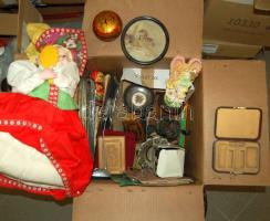 Nagy ládányi vegyes bolhapiac tétel, jobb darabokkal