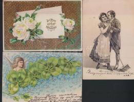 12 db vegyes, háború előtti jó motívumlap, több lithoval