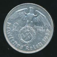 Német 3. Birodalom 1937A 2M Ag "Hindenburg" T:2,2- / German Third Reich 1937A 2 Marks Ag &...