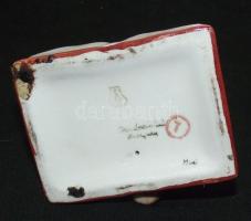 Kerámia bagoly könyvön / Ceramic owl 8 cm