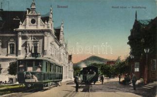 Brassó Rezső boulevard with city railway (Rb)