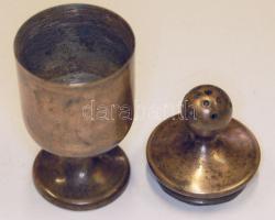 XIX. sz eleje: Bronz sószóró / Bronze salt shaker 12 cm