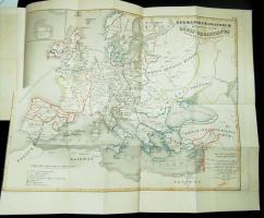 Johannes Baptist Alzog: Grundriss der Universal-Kirchengeschichte. 1853. III. (Töredék) 829-1212 p. 2 kihajtható térképpel / Fragment with 2 maps