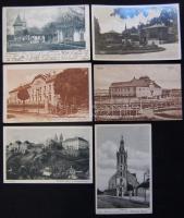 25 db háború előtti magyar városképes lap, sok Budapest, közte több jó lap!