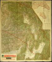 1942 M. Kir. Honvéd Térképészeti Intézet Székelyföld térképe 100x84cm / Transylvania map