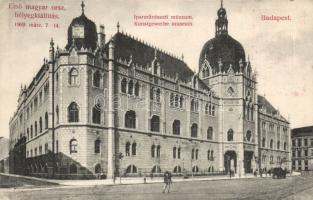 Budapest IX. Iparművészeti Múzeum, első magyar országos bélyegkiállítás, Divald So.Stpl