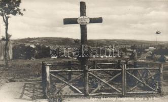 Eger Gárdonyi ideiglenes sírja