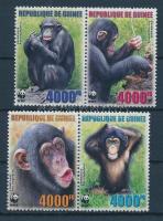 WWF Csimpánzok sor párokban, WWF Chimpanzees set in pairs, WWF Schimpanse Satz in Paare