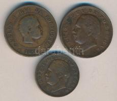 Portugália 1883. 10R + 1884. 20R + 1891A. 20R T:2-,3 /
Portugal 1883. 10 Reis + 1884. 20 Reis + 1891...