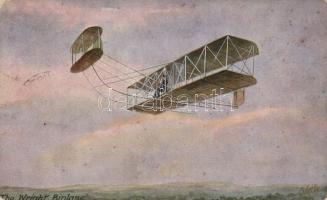 The Wright Biplane, Raphael Tuck Oilette (fl)