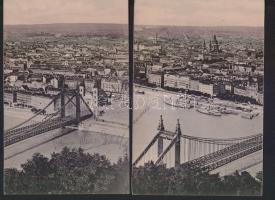 Budapest épülő Erzsébet híd panorámalap (b)