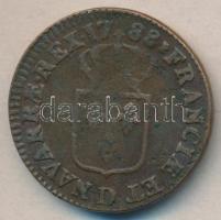 Franciaország 1788D 1S "XVI. Lajos" (Lyon) T:2-,3 / 
France 1788D 1 Sol "Louis XVI&qu...