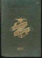 Gyógyszerészek zsebnaptára az 1937-ik évre. Dombornyomott, egészvászon kötésben 500p