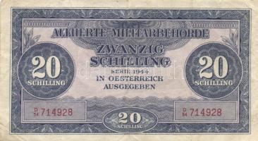 Kis vegyes bankjegy tétel: 1920. 2K + Osztrák-Magyar Bank 1922. 10K + 1943. 1000P + 1960. 10Ft + 196...