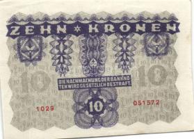 Kis vegyes bankjegy tétel: 1920. 2K + Osztrák-Magyar Bank 1922. 10K + 1943. 1000P + 1960. 10Ft + 196...