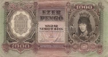Kis vegyes bankjegy tétel: 1920. 2K + Osztrák-Magyar Bank 1922. 10K + 1943. 1000P + 1960. 10Ft + 196...