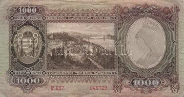 Kis vegyes bankjegy tétel: 1920. 2K + Osztrák-Magyar Bank 1922. 10K + 1943. 1000P + 1960. 10Ft + 196...