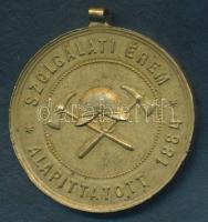 "A Magyar Országos Tűzoltó Szövetség V éves Szolgálati Érme" Br szalag nélkül T:2 ph