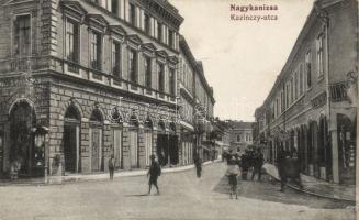 Nagykanizsa Kazinczy utca Schwarz és Tauber üzletével