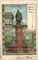 1899 Budapest V. Széchenyi-szobor litho s: Rosenberger