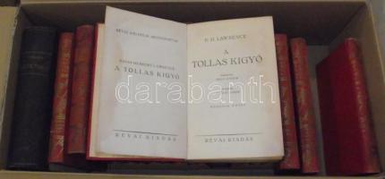 Révai külföldi mesterművei sorozat 17 kötete. Egészvászon sorozatkötésben