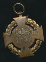 1908. "Katonai Jubileumi Kereszt" mellszalag nélkül T:2- / 
1908. Diamond Jubilee Cross fo...