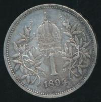 Ausztria 1894. 1K Ag T:2- /
Austria 1894. 1 Corona Ag C:VF