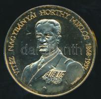 1993. "Vitéz Nagybányai Horthy Miklós 1868-1957- Itthon hazai földben" aranyozott emlékérem T:1-