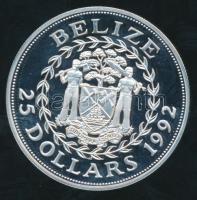 Belíz 1992. 25$ Ag "XXV. Nyári Olimpia" T:PP
Belize 1992. 25 Dollars Ag "25th Summer ...