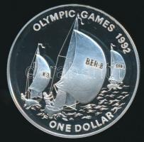 Bermuda 1992. 1$ Ag "XXV. Nyári Olimpia" T:PP 
Bermuda 1992. 1 Dollars Ag "25th Summe...