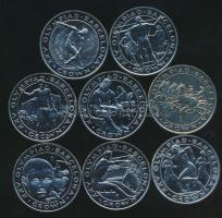 Gibraltár 1991. 1C CuNi (8x) "XXV. Nyári Olimpia" klf sportágakkal T:BU,UNC /  Gibraltar 1991. 1 Crown CuNi (8x) "1992 Barcelona - 25th Summer Olympics" various sport motives! C:BU,UNC