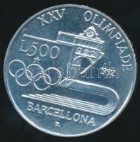 Olaszország 1992. 500L Ag "XXV. Nyári Olimpia" T:UNC
Italy 1992. 500 Lire Ag "1992 Ba...