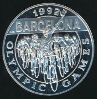 Kajmán-szigetek 1992. 5$ Ag "XXV. Nyári Olimpia" T:PP / 
Cayman Islands 1992. 5 Dollars Ag...