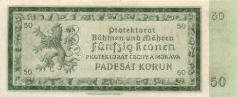 Német 3. Birodalom/Cseh-Morva Protektorátus/német megszállás 1940. 50K T:II /
German Third Reich/Pro...