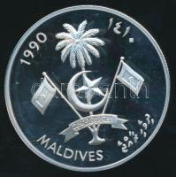 Maldív-szigetek 1990. 250R Ag "XXV. Nyári Olimpia" T:PP / 
Maldive Islands 1990. 250 Rufiy...