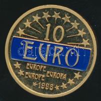 Németország 1998. 10 "Európa" aranyozott bicolor T:PP / Germany 1998. 10 Euro "Europe" gilded bicolor C:PP