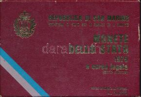 San Marino 1975. 1L-20L 5klf db, forgalmi szettben T:1 Díszdobozban, tanúsítvánnyal, ismertetővel! /...